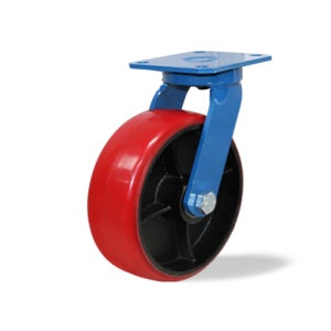 초고하중캐스터 직경254MM(10인치) 폭75MM 우레탄고하중바퀴 평면베어링사용 1200키로 5410SRS