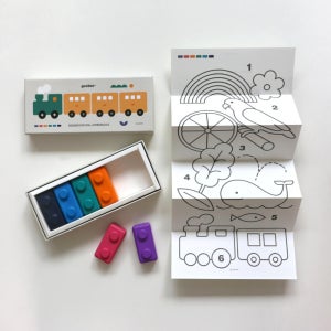 구버 크레용 블록 점보 6색