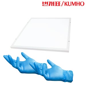 금호전기 LED 직하직부타입 50W 640x640 거실등 무타공설치 플리커프리 주광색