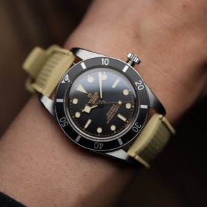 피스토스 라이트카키 트로픽 실리콘 러버밴드 20mm, 22mm 시계줄