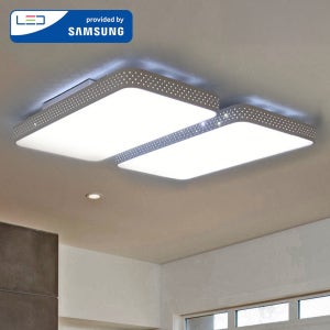 국산 LED 거실등 4등 타공 120W 삼성칩