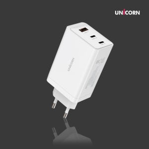 유니콘 듀얼3포트 퀵차지 PD 100W PPS Ga2 초고속2.0 충전기 KA-100PD