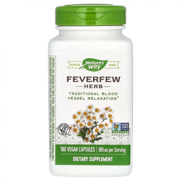 네이처스 웨이 피버퓨 허브 380mg 식물성 캡슐 180정