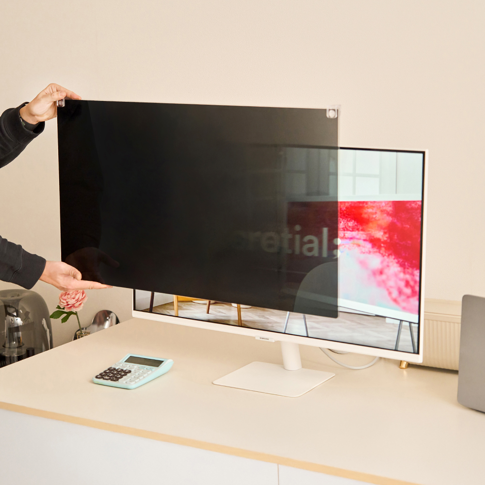 아이오랩스 LG원단 모니터 보안필름 사생활보호 프라이버시 컴퓨터 화면보호기 PRC 24