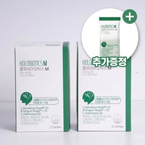 홀로바이오틱스엠 스트레스 긴장완화 수험생 영양제 피부개선 장건강 유산균 30포, 2개