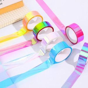 홀로그램 테이프 오로라 그라데이션 반짝 꾸미기 만들기 다이어리 셀로판