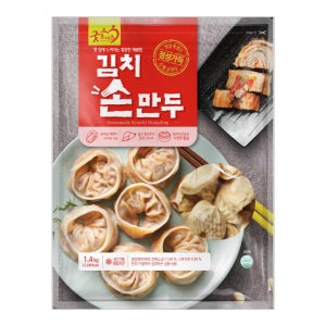 [box] 굿프랜즈 김치손만두 1400g x 6봉 대용량 업소용 pc방 식당용 분식
