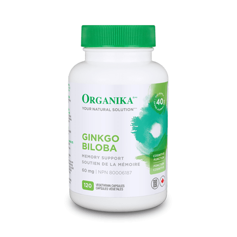 <b>오가니카</b> 은행나무잎추출 60mg 120vcaps (<b>ORGANIKA</b> GINKGO BILOBA EXTRACT)