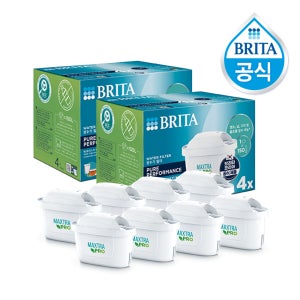 브리타 정수기 필터 막스트라 프로 퓨어 퍼포먼스 4입+4입