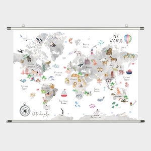 나의월드맵 중size 족자형 150cm x 110cm