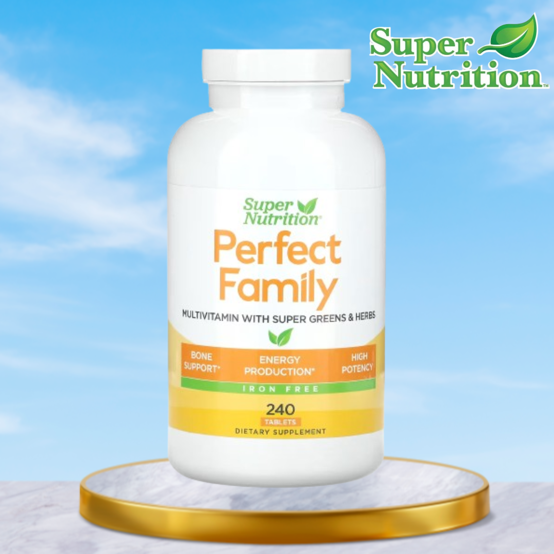 슈퍼뉴트리션 <b>퍼펙트 패밀리</b> 종합 멀티 비타민 240정 비오틴 칼슘 녹색 채소