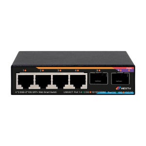 [이지넷유비쿼터스] 스재미 4포트 2.5G + 10G 2SFP 멀티기가 웹스마트 스위치 허브