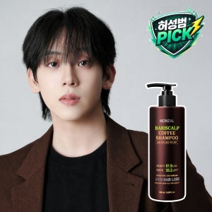 허성범 PICK 몽잘 바리스칼프 커피샴푸 탈모증상완화 기능성 500ml, 1개