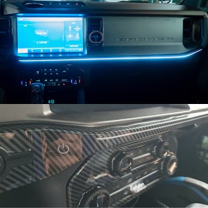 포드 브롱코 엠비언트라이트 무드등 수전사 카본 데시보드 실내튜닝 브롱코용품 카킹즈