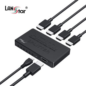 [LANSTAR] HDMI 분배기 4K 1:4 모니터 스플리터 블루레이 지원 LS-HD204C