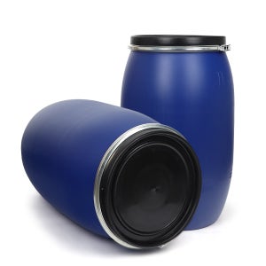 PE 플라스틱 200리터 오픈 드럼통 대용량 공드럼 밀폐용기