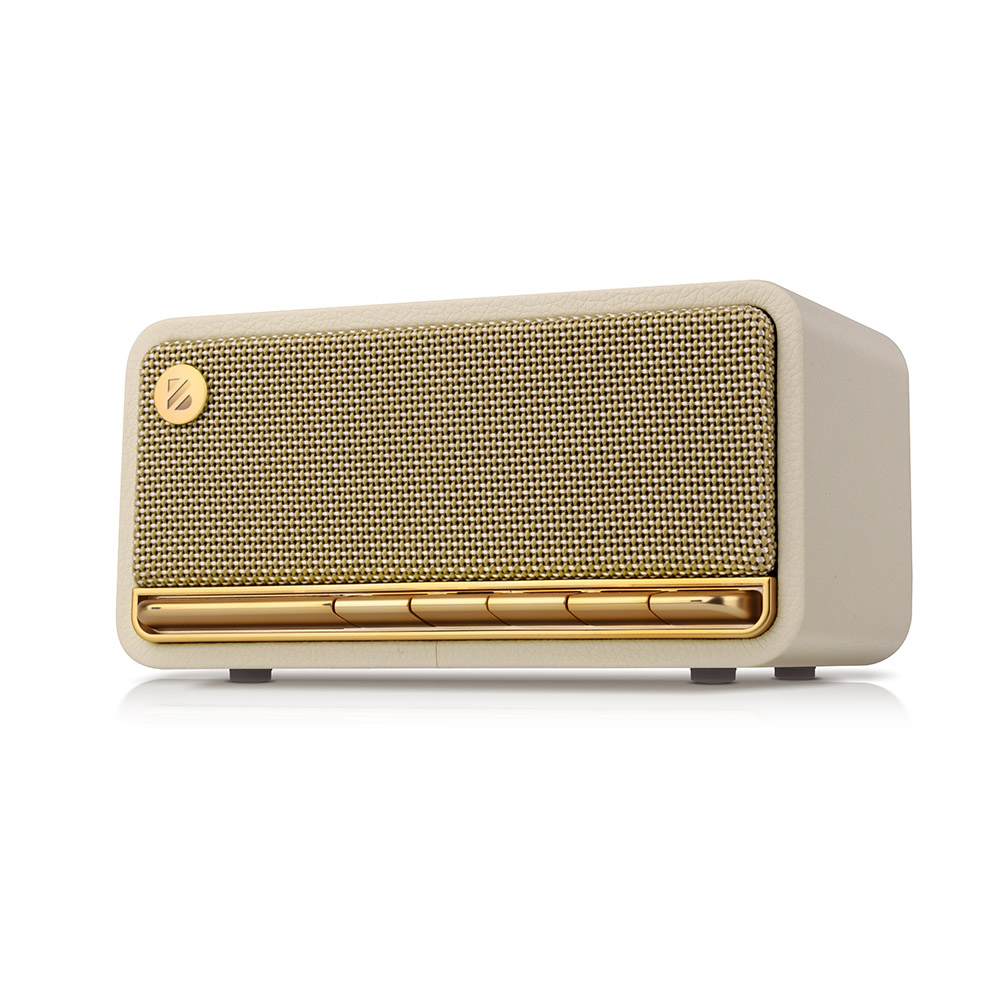 브리츠 BR-Vbutton 블루투스 스피커 화이트 레더