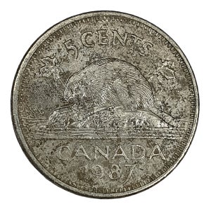 캐나다 5 센트 달러 주화 발행년도 랜덤 (병품) 1개 비버