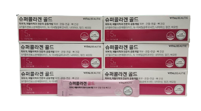 바이탈뷰티 슈퍼<b>콜라겐</b> 골드 25ml X 30일분 최신리뉴얼 (2027년2월전후까지)