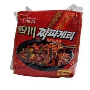 농심 사천짜파게티 4개입 멀티팩 x4개(소비기한 25년 12월 1일이후)