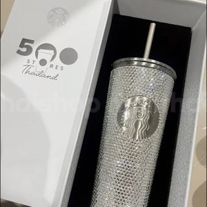스타벅스 스테인리스 스틸 블링 실버 콜드컵 473ml