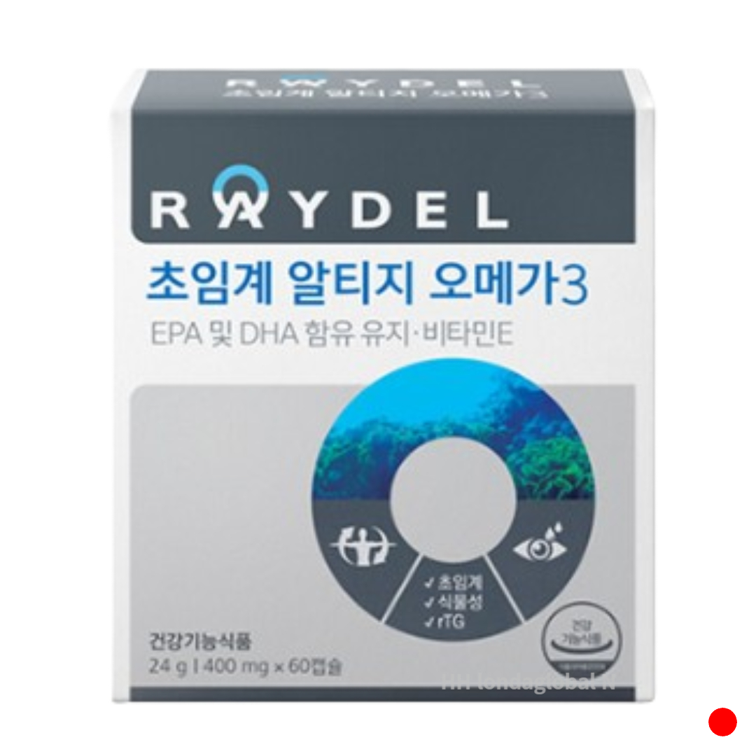 <b>레이델</b> 초임계 rTG 오메가3 <b>혈행개선</b> 임산부 60캡슐