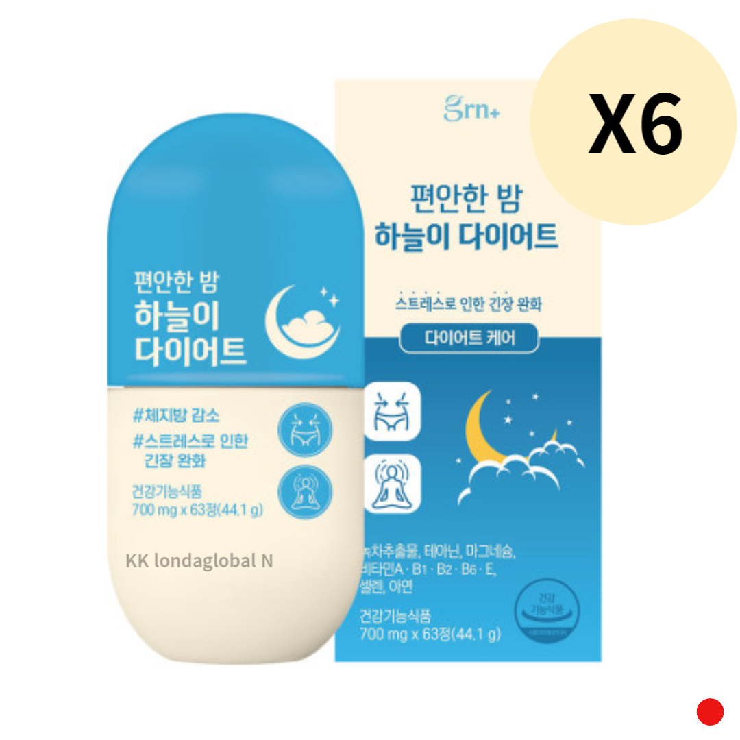 <b>GRN</b> 체지방케어 편안한밤 하늘이 숙면 <b>스트레스</b> 6박스