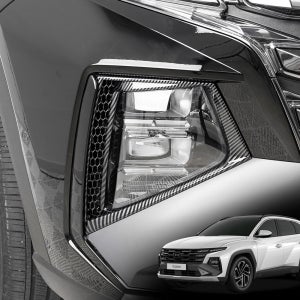투싼 NX4 페이스리프트 튜닝 에어홀 가니쉬 카본 몰딩