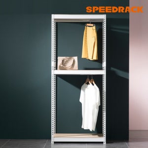 스피드랙 행거 3단2봉 시스템 드레스룸 출장 설치 600400900