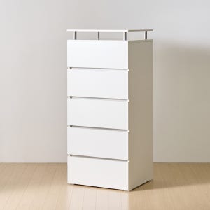 [와이드형] 마인 5단 서랍장 600 (화이트) 일반서랍
