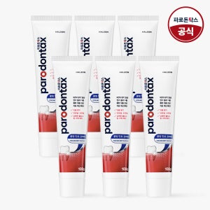 [NEW]파로돈탁스 쿨링 민트 검케어 치약 100g, 6개