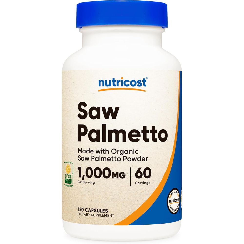 <b>뉴트리코스트 쏘팔메토</b> 1000mg 120캡슐 <b>Nutricost 소팔메토</b>