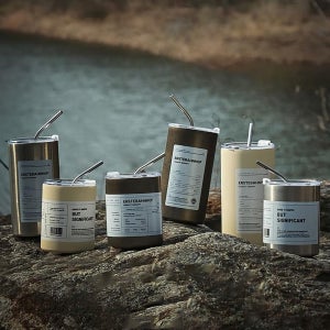 라이제텀블러 350ml &600ml 캠핑용텀블러 빨대+빨대솔포함