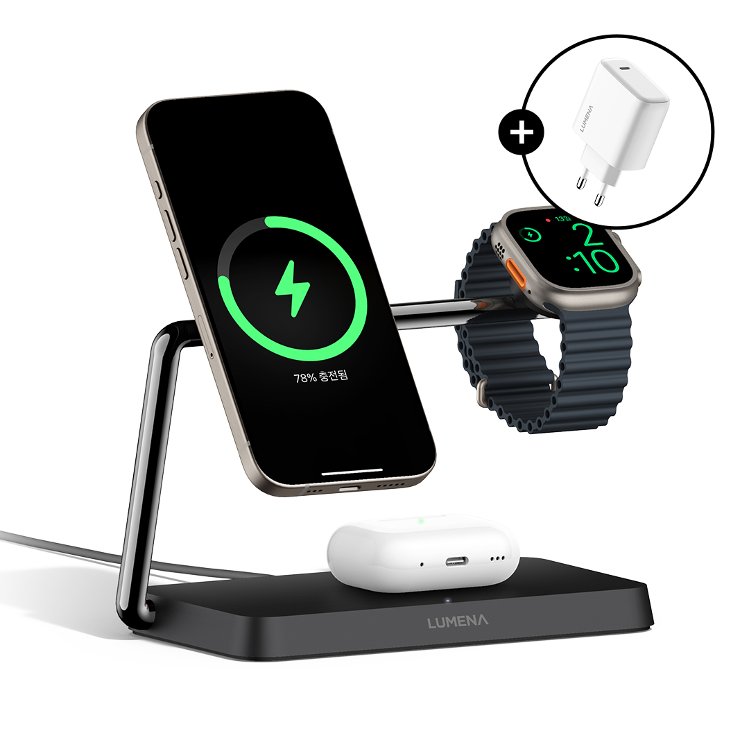 루메나 Qi2 인증 아이폰16 충전기
