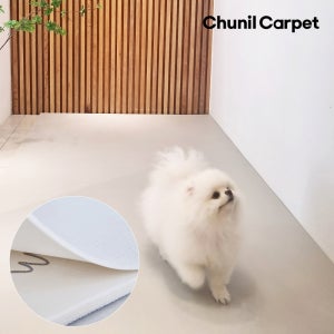 천일 강아지 덧매트 미끄럼방지 롤 애견 반려견 펫 거실 복도 아이보리 70x50cm