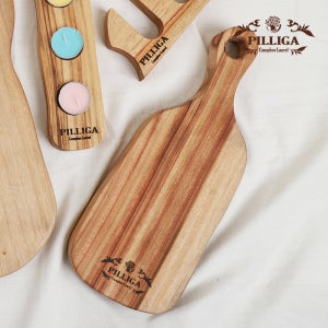 필리가 주니어팜 캄포 나무도마 SMALL PADDLE 선물포장 항균 플레이팅 양면활용