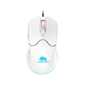 라이노기어 유선 게이밍 마우스 RG-GM300 RGB 화이트