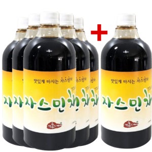 5+1 홍치마 대용량 자스민차 중국집 식당 음료 고농축 원액 액상차 1,000ml 다홍치마