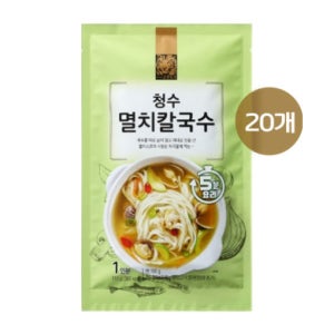 청수 면요리 멸치칼국수 110g x 20개 캠핑음식 간편식 조리 밀키트 1박스