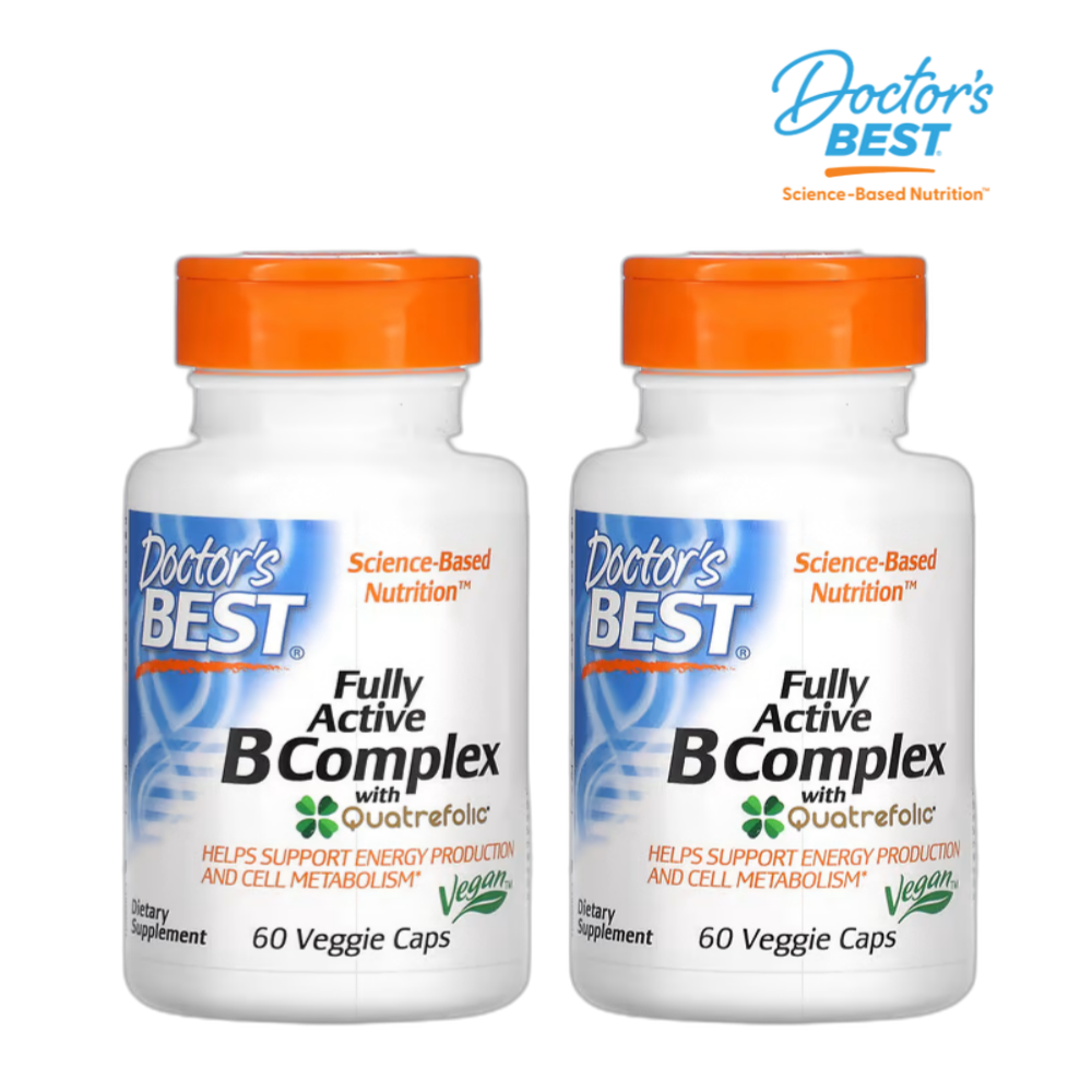 닥터스베스트 비타민B 활성형엽산 고약사비타민B Quatrefolic 60캡슐, 2개