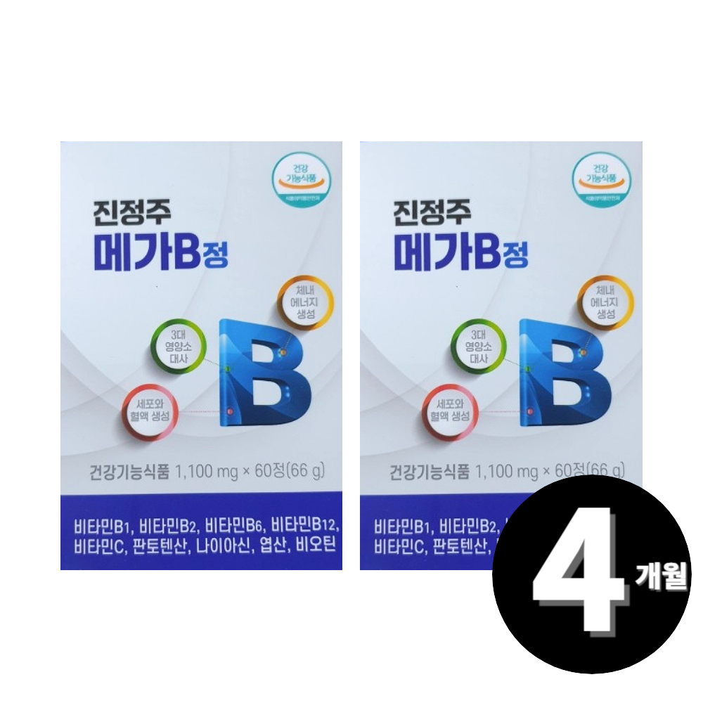 <b>진정주 메가B</b> 정 비타민B 총 4개월분