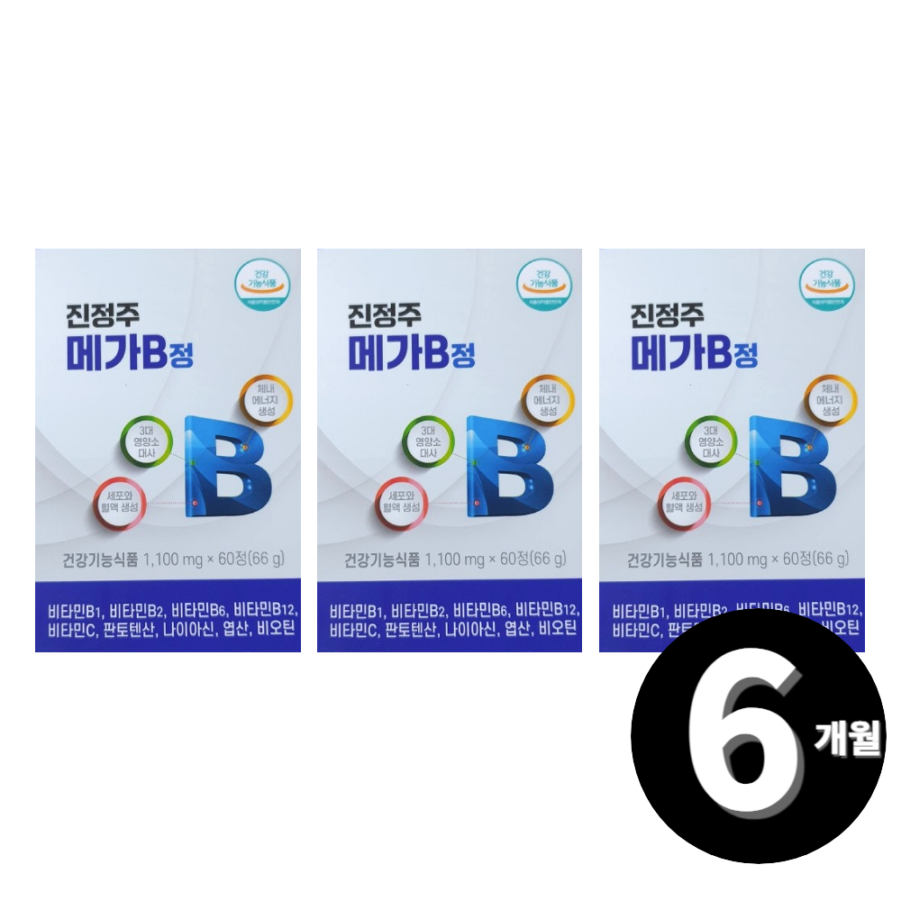 <b>진정주 메가B</b> 정 비타민B 총 6개월분