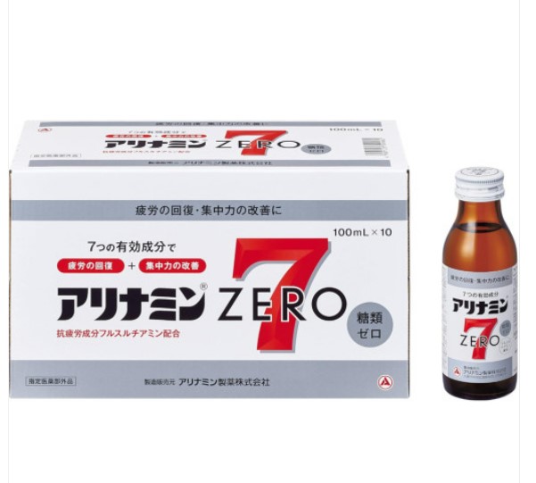 일본 아리나민 <b>제로</b> 7 세븐 100ml 10병 피로회복 예방 신체저항력
