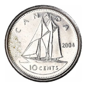캐나다 10 센트 달러 주화 발행년도 랜덤 (보품) 1개 스쿠너선