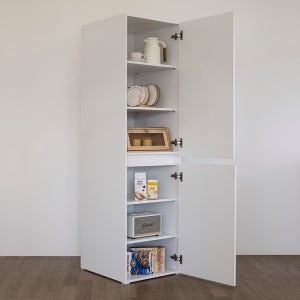 특수사이즈 폭550 베이직 2도어 키큰장 속깊은 그릇선반장 다용도 팬트리장 냉장고수납장