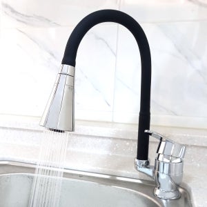 싱크대 수전 원홀 블랙 자바라 고급형 주방 코브라 수도꼭지 교체