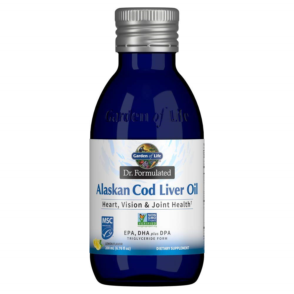 가든오브라이프 <b>알래스칸</b> 코드 리버 오일 Alaskan Cod Liver 닥터포뮬레이티드 레몬 6.76floz 200ml