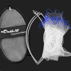 더블히트 초경량 티타늄 프레임+촘촘한 망 바다 뜰망 세트 뜰채망 55cm