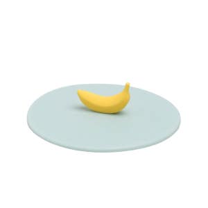 컵뚜껑 머그컵 머그잔 덮개 실리콘 머그리드 바나나-민트