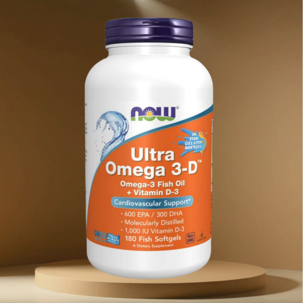 <b>나우푸드</b> 울트라 <b>오메가3</b>D 600EPA 300DHA 180캡슐, 1개